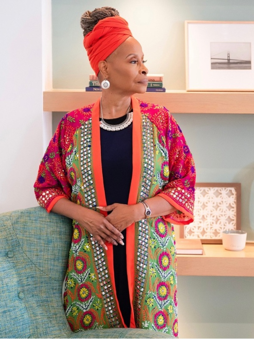 Soft Surroundings Colorful Bohemian Kimono